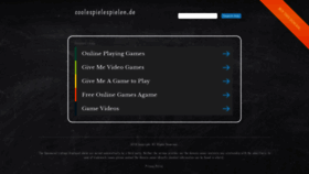 What Coolespielespielen.de website looked like in 2018 (5 years ago)