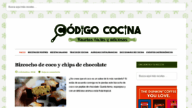 What Codigococina.com website looked like in 2018 (5 years ago)