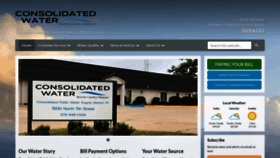 What Consolidatedwater.com website looked like in 2018 (5 years ago)