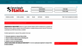 What Conociendoitalia.com website looked like in 2018 (5 years ago)