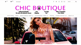 What Chicboutiqueny.com website looked like in 2018 (5 years ago)