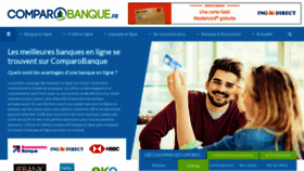 What Comparobanque.fr website looked like in 2018 (5 years ago)