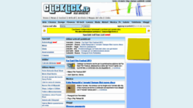 What Clicklick.it website looked like in 2018 (5 years ago)