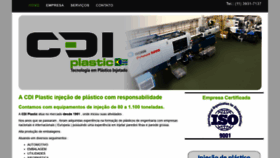 What Cdiplastic.com.br website looked like in 2018 (5 years ago)