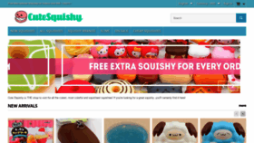 What Cutesquishy.com website looked like in 2018 (5 years ago)