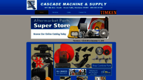 What Cascademachineco.com website looked like in 2018 (5 years ago)