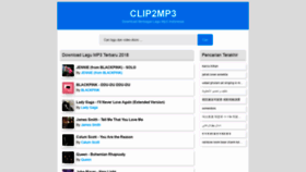 What Clip2mp3.org website looked like in 2018 (5 years ago)