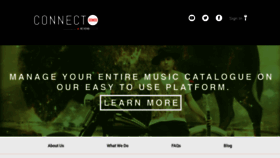 What Connectsongs.com website looked like in 2018 (5 years ago)