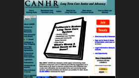 What Canhr.org website looked like in 2018 (5 years ago)