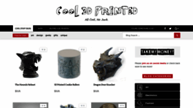 What Cool3dprinted.com website looked like in 2018 (5 years ago)