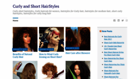 What Curlyshorthairstyles.wordpress.com website looked like in 2018 (5 years ago)