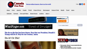 What Canadafreepress.com website looked like in 2018 (5 years ago)