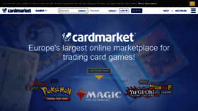 What Cardmarket.com website looked like in 2018 (5 years ago)