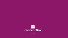 What Contentbox.org website looked like in 2018 (5 years ago)