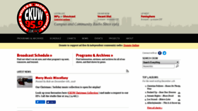 What Ckuw.ca website looked like in 2018 (5 years ago)