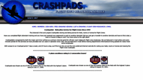 What Crashpads.com website looked like in 2018 (5 years ago)