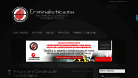 What Criminalistica.com.mx website looked like in 2018 (5 years ago)