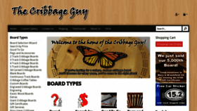 What Cribbageguy.com website looked like in 2018 (5 years ago)