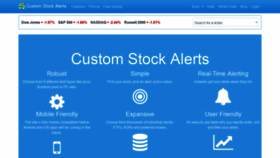 What Customstockalerts.com website looked like in 2018 (5 years ago)
