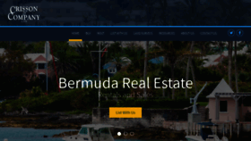 What Crissonrealestate.com website looked like in 2018 (5 years ago)