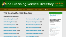 What Cleaningservice.directory website looked like in 2018 (5 years ago)