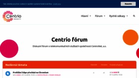 What Centriozone.cz website looked like in 2018 (5 years ago)