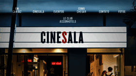 What Cinesala.com.br website looked like in 2018 (5 years ago)