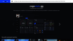 What Csgostats.gg website looked like in 2018 (5 years ago)