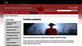 What Carrieresgrc.ca website looked like in 2018 (5 years ago)