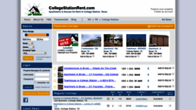 What Collegestationrent.com website looked like in 2018 (5 years ago)