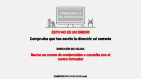 What Campusempleabilidad.com website looked like in 2018 (5 years ago)
