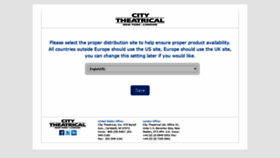 What Citytheatrical.com website looked like in 2018 (5 years ago)