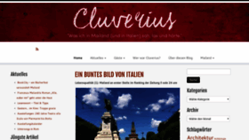 What Cluverius.com website looked like in 2018 (5 years ago)