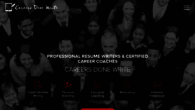 What Careersdonewrite.com website looked like in 2018 (5 years ago)