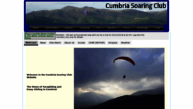 What Cumbriasoaringclub.co.uk website looked like in 2018 (5 years ago)