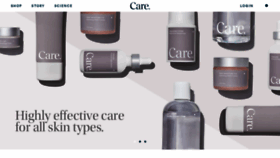 What Careskincare.com website looked like in 2018 (5 years ago)