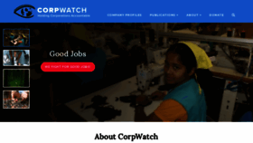 What Corpwatch.org website looked like in 2018 (5 years ago)
