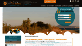 What Camping-le-soleil.fr website looked like in 2018 (5 years ago)