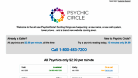 What Celebritypsychic.com website looked like in 2018 (5 years ago)