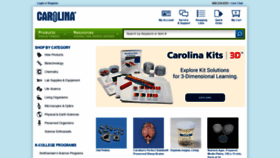 What Carolina.com website looked like in 2018 (5 years ago)