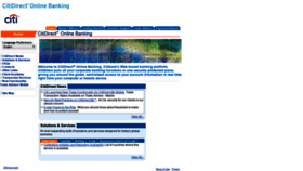 What Citidirect.com website looked like in 2018 (6 years ago)