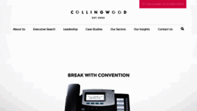 What Collingwoodsearch.co.uk website looked like in 2018 (5 years ago)