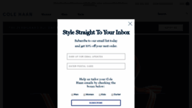 What Colehaan.com website looked like in 2018 (5 years ago)