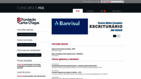 What Concursosfcc.com.br website looked like in 2018 (5 years ago)