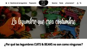 What Cuitsandbeans.com website looked like in 2018 (5 years ago)