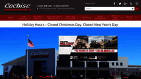 What Cochisemotorsports.com website looked like in 2018 (5 years ago)