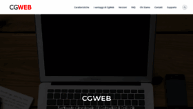 What Cgweb.it website looked like in 2018 (5 years ago)