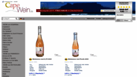 What Capewein.de website looked like in 2018 (5 years ago)