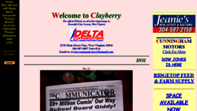 What Clayberry.org website looked like in 2018 (5 years ago)