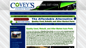 What Coveys.com website looked like in 2018 (5 years ago)
